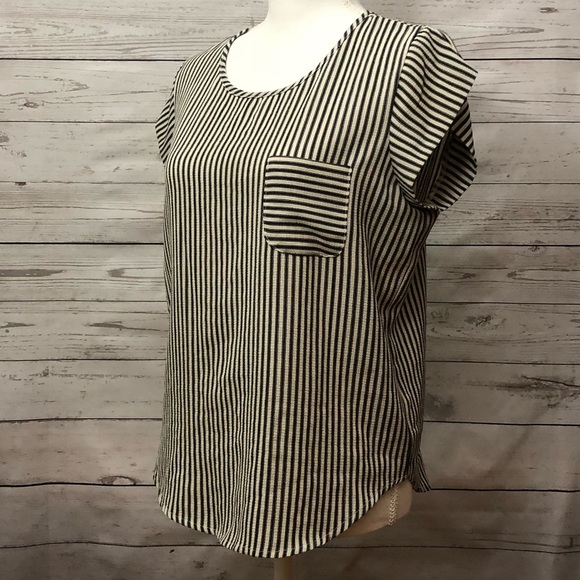 [ Meraki Apparel ] Striped Top with Peephole Back - Picture 5 of 6